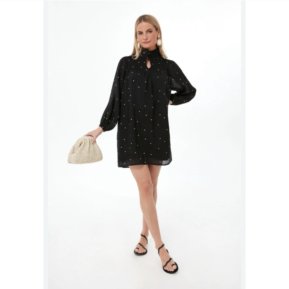 Tuckernuck Pomander Place | Polka Dot Taylor Dress Black White Small